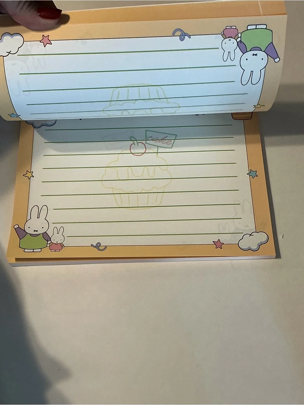Large B5 horizontal notepad journal Missy 150 pages